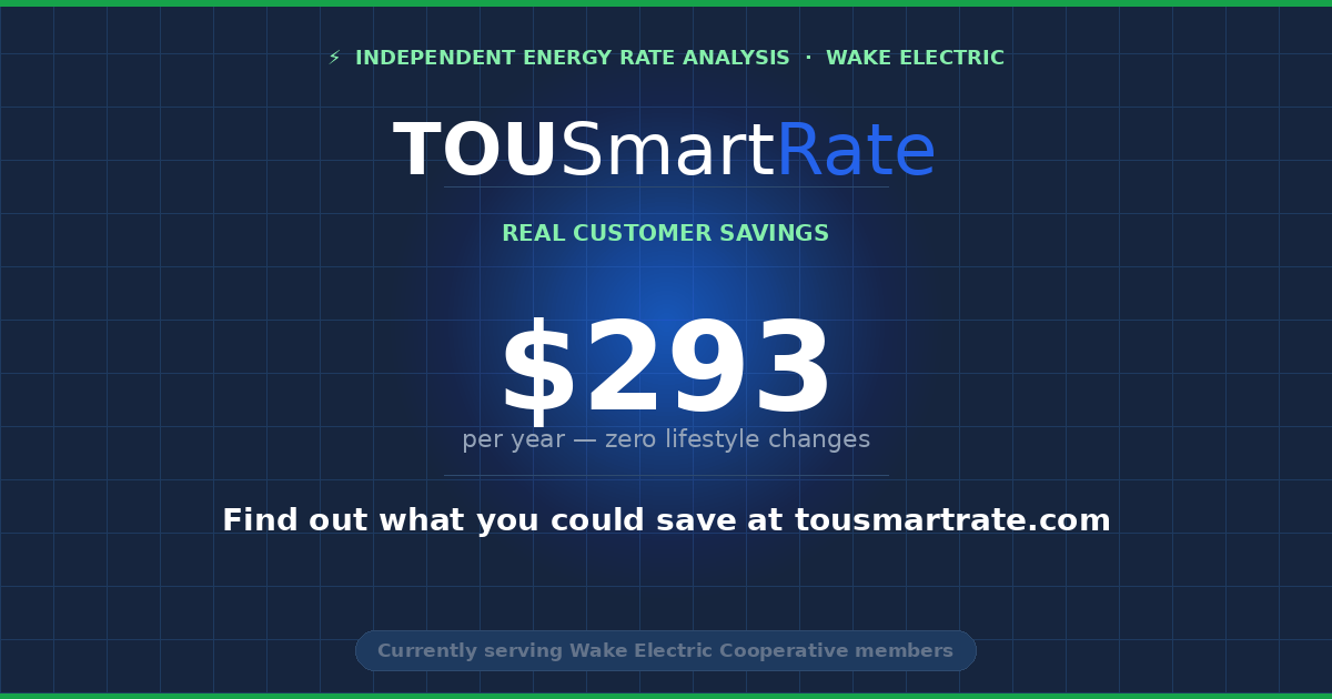 TOUSmartRate — Stop Overpaying for Electricity